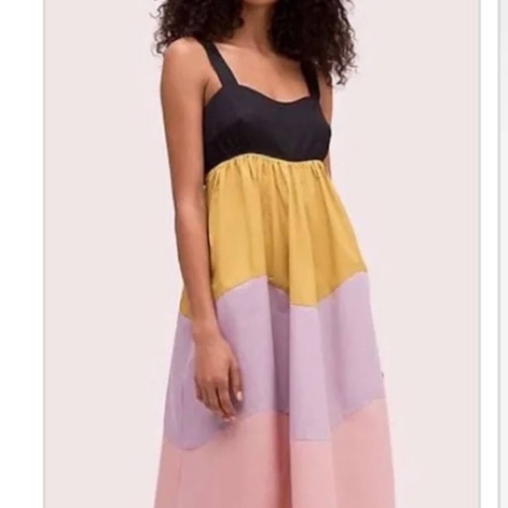 Kate Spade NWT color blocked sundress Size Small